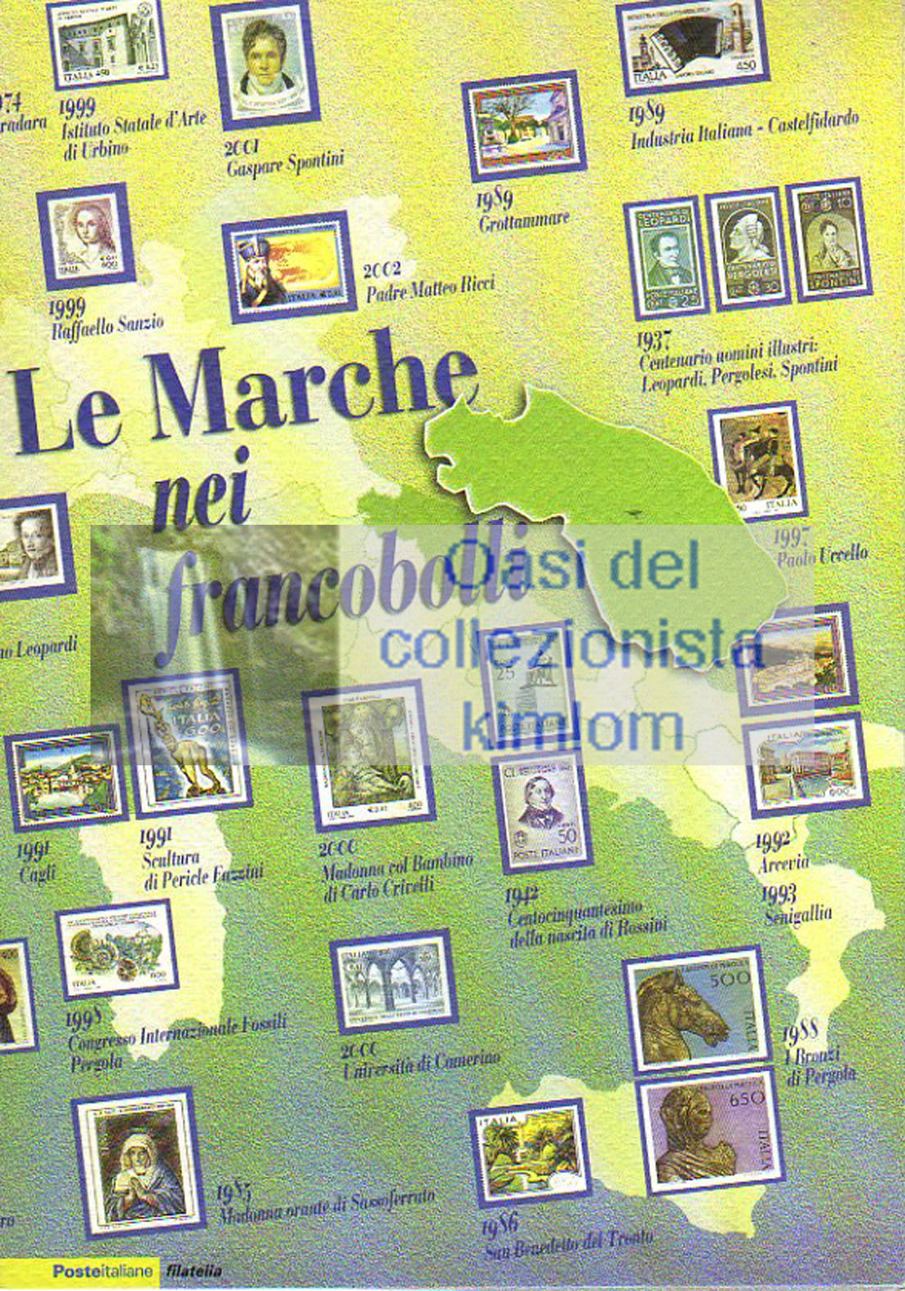 folder - Le Marche nei francobolli